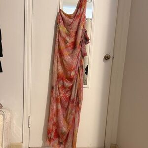 Jewel Badgley Mischa long Elegant Multicolor Women's Dress